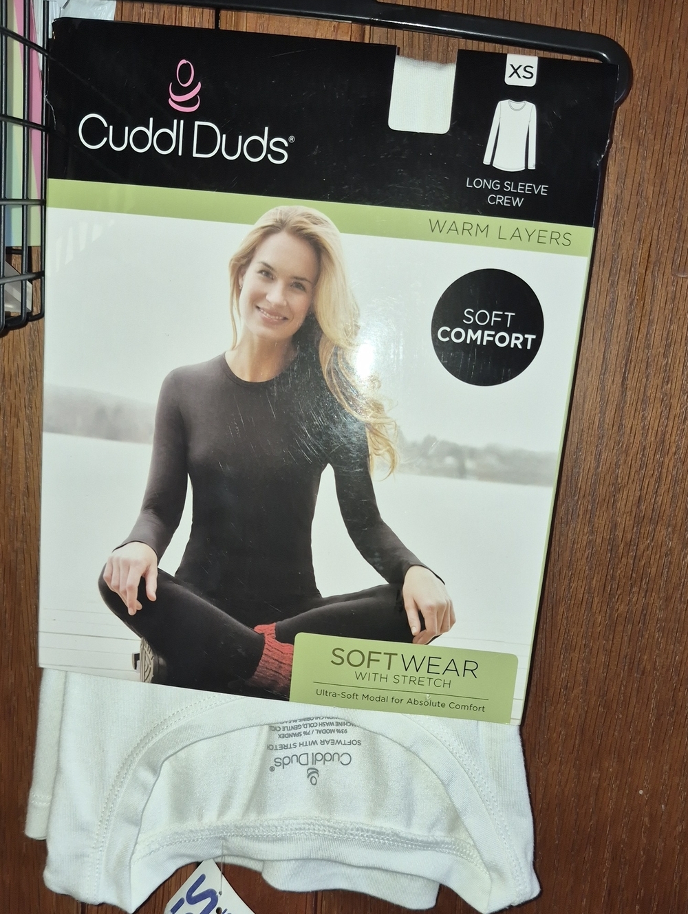 Cuddl Duds Women's Long Sleeve Crew Top - Size Xs Nwt